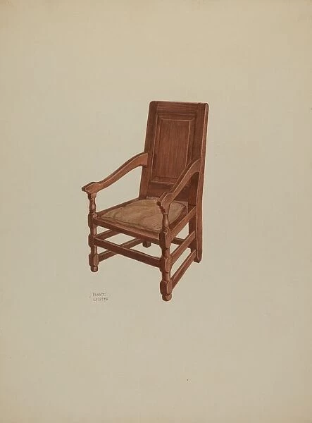 Pa. German Chair, c. 1938. Creator: Frances Lichten
