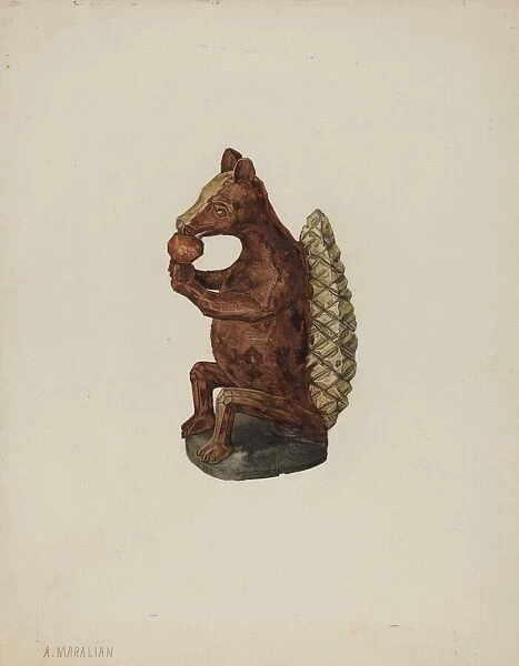 Pa. German Squirrel Figure, 1935  /  1942. Creator: Arsen Maralian