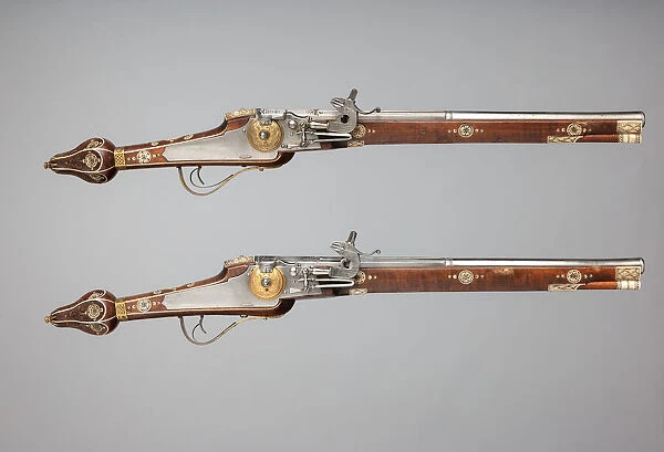Pair of Wheellock Pistols Made for the Bodyguard of the Prince-Elector of Saxony, German