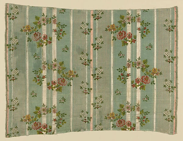 Panel (Dress Fabric), France, 1775  /  1800. Creator: Unknown