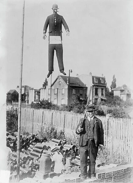 Paris, Emperor William hung in effigy, between c1914 and c1915. Creator: Bain News Service
