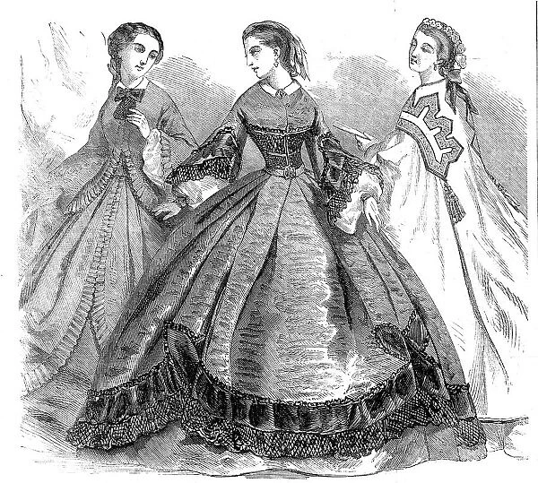 Paris Fashions for the New Year, 1860. Creator: Unknown
