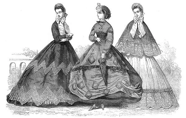 Paris fashions for September, 1864. Creator: Unknown