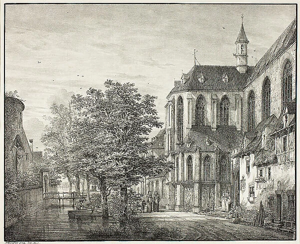 Parish Church at Boppard on the Rhine, 1822. Creator: Domenico Quaglio II