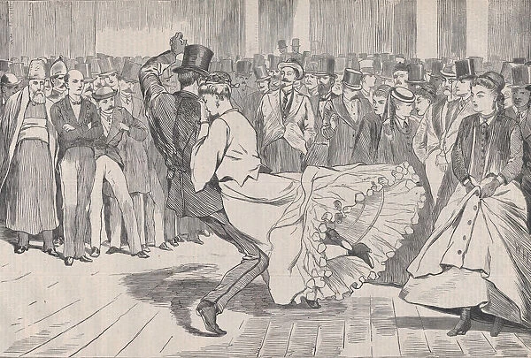 A Parisian Ball - Dancing at the Casino (Harpers Weekly, Vol. XI), November 23, 1867
