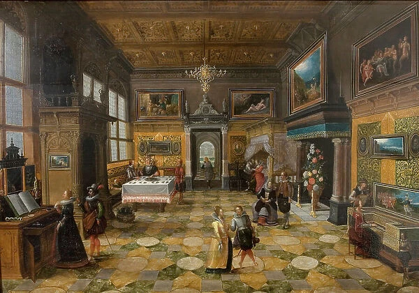 Party Scene; Allegory of the Five Senses, 1605-1652. Creator: Bartholomeus van Bassen