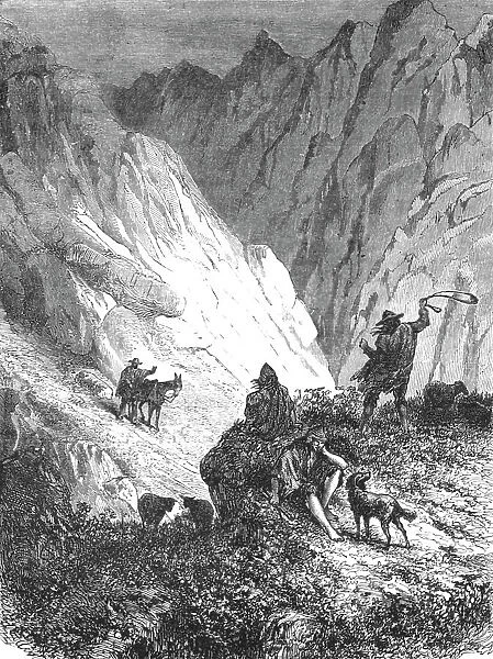 'Pass over the Cordillera; A Ramble in Peru, 1875. Creator: Unknown