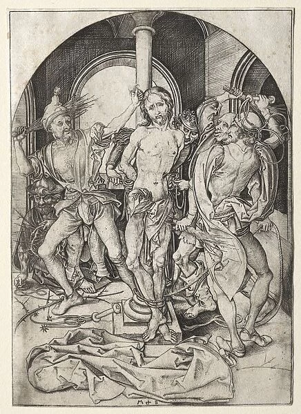 The Passion of Jesus Christ: The Flagellation. Creator: Martin Schongauer (German, c