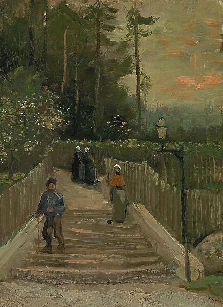 Path in Montmartre, 1886. Creator: Gogh, Vincent, van (1853-1890)