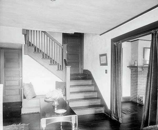 Paul Reynolds residence, stairway, Scarsdale, N.Y. between 1900 and 1915. Creator: William H. Jackson