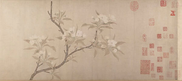Pear Blossoms, ca. 1280. Creator: Unknown