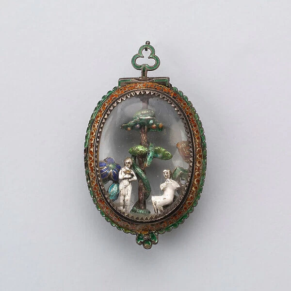 Pendant with Adam and Eve, Vienna, 18th  /  19th century. Creator: Unknown