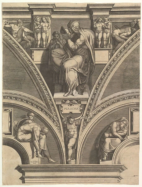 The Persian Sibyl; from the series of Prophets and Sibyls in the Sistine Chapel, 1570-75
