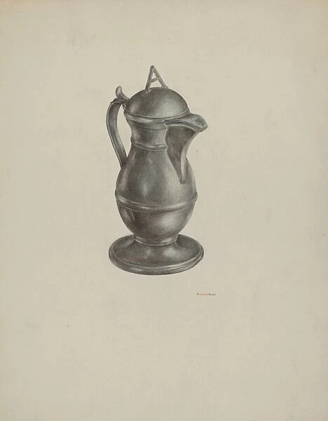 Pewter Jar, c. 1939. Creator: R. J. De Freitas