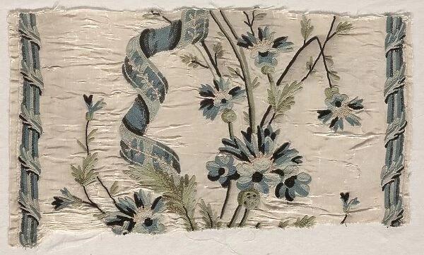 Two Pieces of Embroidery, 1723-1774. Creator: Philippe de Lasalle (French, 1723-1805)