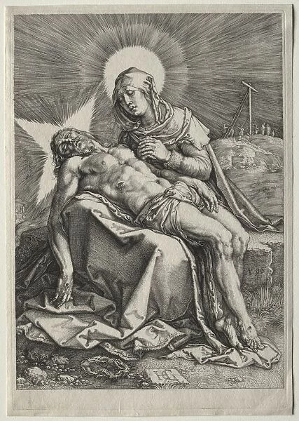 Pieta, 1596. Creator: Hendrick Goltzius (Dutch, 1558-1617)
