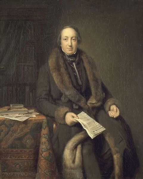 Pieter Arnold Diederichs, bookseller, founder of the Algemeen Handelsblad newspaper, 1850-1860. Creator: Johan Georg Schwartze