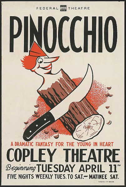 Pinocchio, Boston, 1939. Creator: Unknown