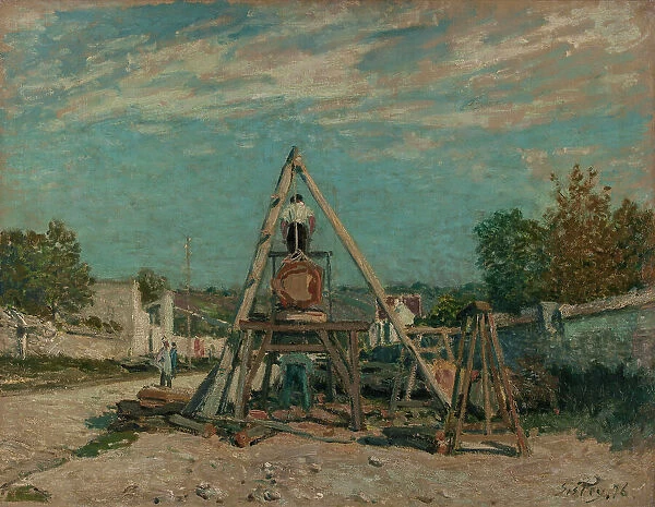Pit sawyers, 1876. Creator: Alfred Sisley