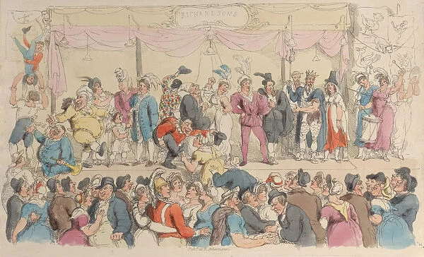Plate 14: Richardsons Show, from World in Miniature, 1816. 1816