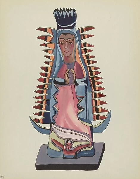 Plate 31: Our Lady of Guadalupe': From Portfolio 'Spanish Colonial Designs of New Mexico', 1935  /  1942 Creator: Unknown