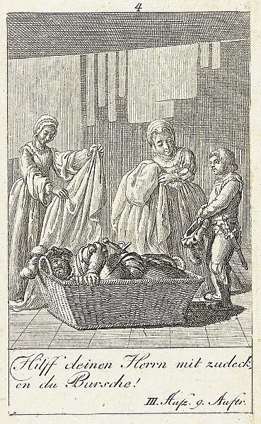 Plate 4 for Shakespeare's Macbeth, 1784. Creator: Daniel Nikolaus Chodowiecki