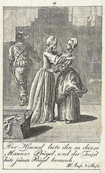 Plate 7 for Shakespeare's Macbeth, 1784. Creator: Daniel Nikolaus Chodowiecki