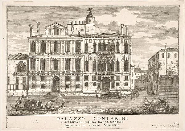 Plate 85: View of the Contarini Palace in Campo San Trovaso, Venice, 1703