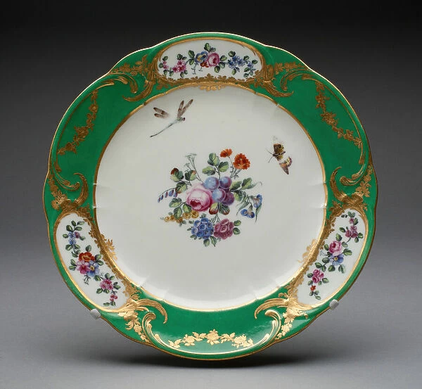 Plate, Sevres, 1765. Creators: Sevres Porcelain Manufactory