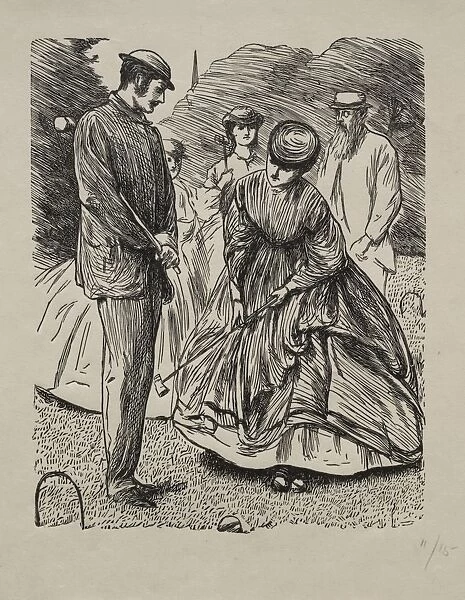 How Not to Play the Game, 1865. Creator: George Louis Palmella Busson Du Maurier (British