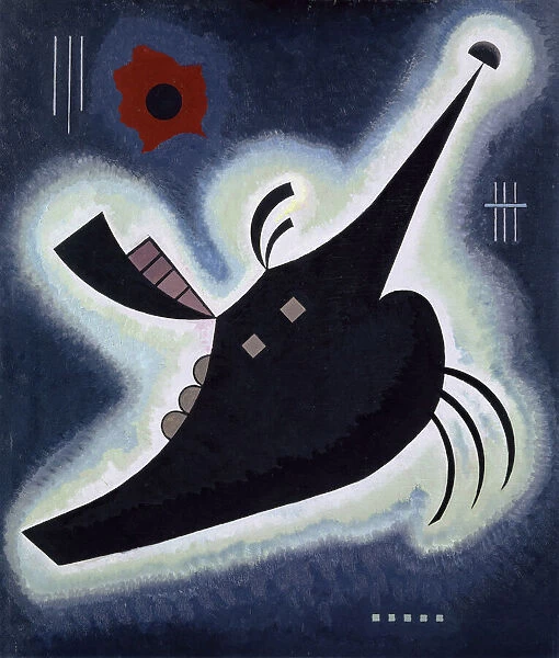 Pointed Black, 1931. Creator: Kandinsky, Wassily Vasilyevich (1866-1944)