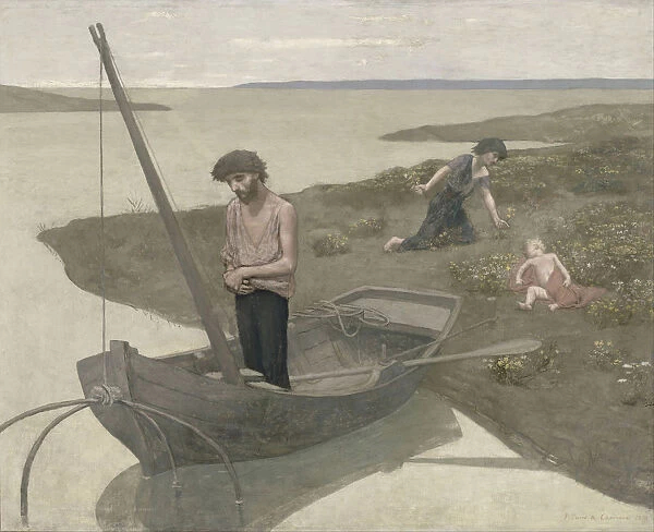The Poor Fisherman, 1881. Artist: Puvis de Chavannes, Pierre Cecil (1824-1898)