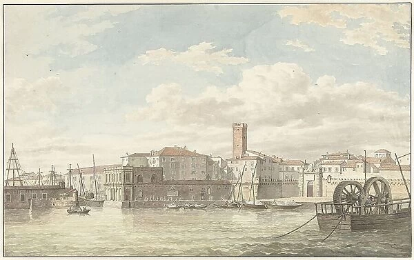 The Port of Civitavecchia, 1779. Creator: Jean Grandjean
