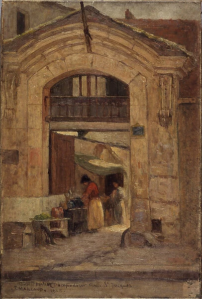Porte Rue Saint-Jacques, 1905. Creator: Fernand Maillaud