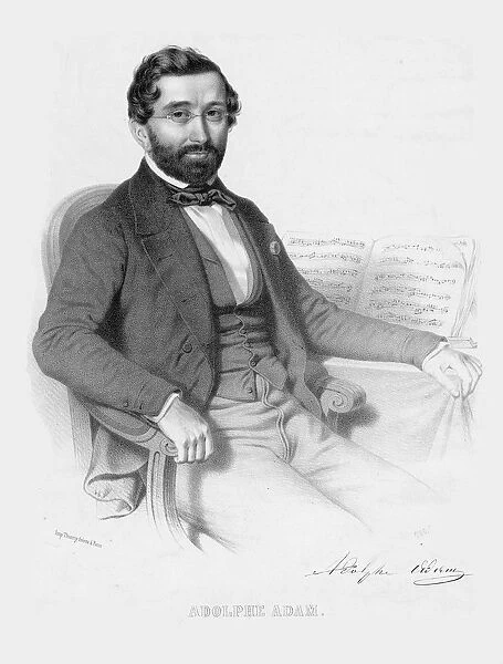 Portrait of Adolphe Adam (1803-1856), 1850