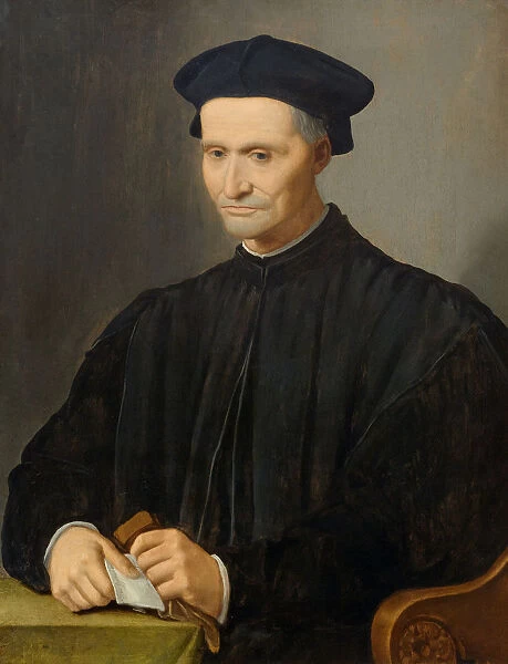 Portrait of Agostino Dini. Creator: Ghirlandaio, Ridolfo (1483-1561)