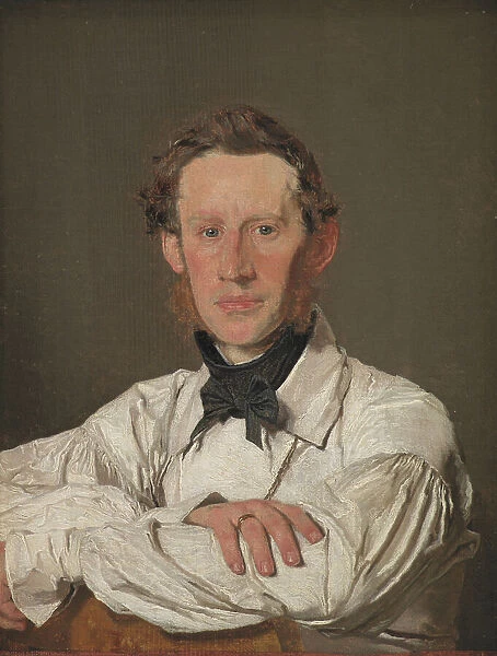 Portrait of the Animal Painter Christian Holm, 1834. Creator: Christen Købke