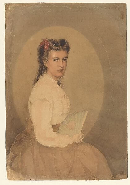 Portrait of Anna Maria Augusta Hilverdink, 1852-1914. Creator: Anthony Cornelis Cramer