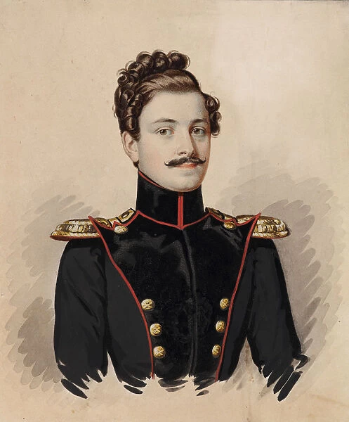 Portrait of Artemy Dmitrievich Raevsky (1814-1853), 1835. Creator: Hampeln, Carl
