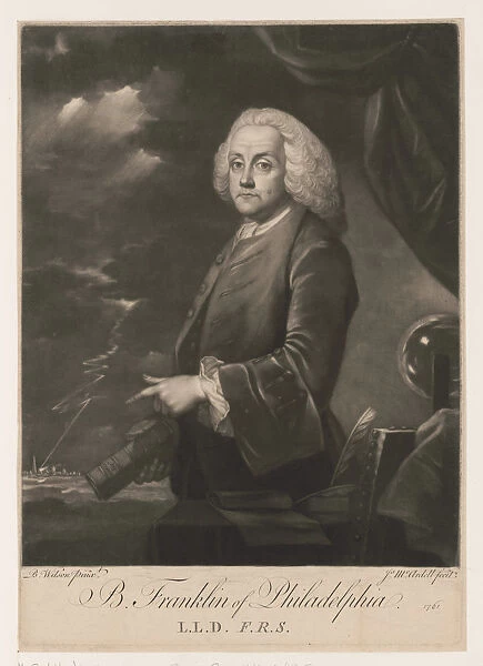 Portrait of Benjamin Franklin, 1761