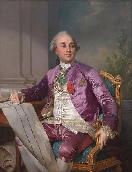 Portrait of Charles-Claude Flahaut de la Billarderie comte d'Angiviller (1730-1809), 1780-1789. Creator: Joseph Siffred Duplessis