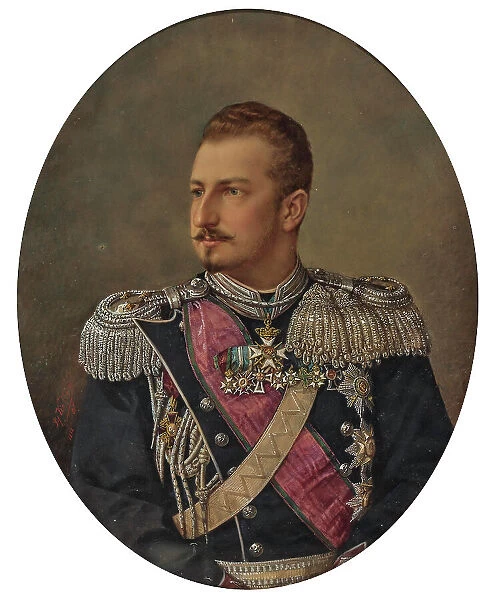 Portrait of Ferdinand of Saxe-Coburg and Gotha (1861-1946), later Tsar Ferdinand I of Bulgaria, c. 1 Creator: Koller, Karoly (1838-1889)