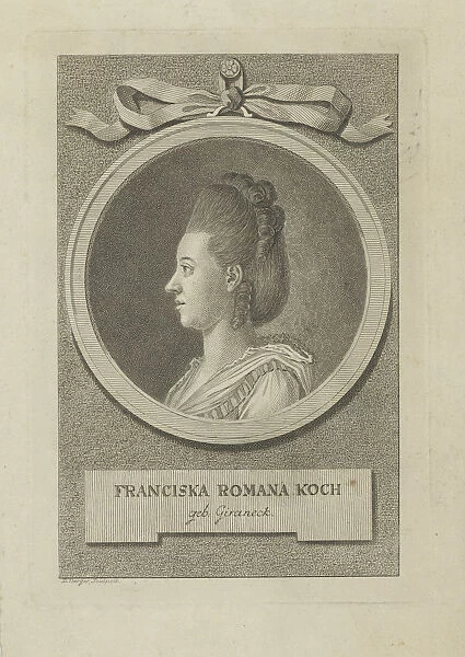 Portrait of Franziska Romana Koch, nee Giraneck (1748-1796), ca 1775. Creator: Berger