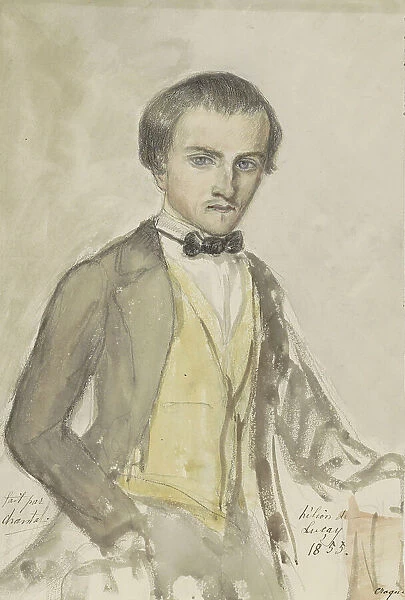 Portrait of Helion de Lucay, 1855. Creator: Chantal de Lucay