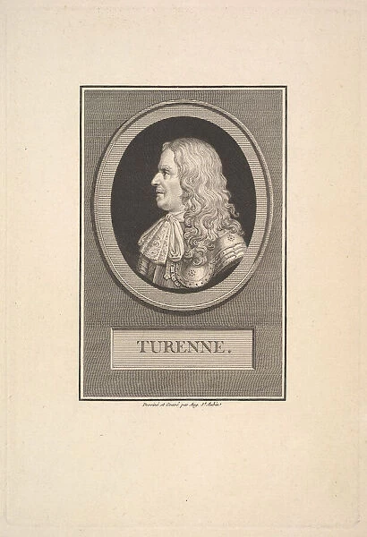 Portrait of Henry de la Tour, Vicomte de Turenne, 1800. Creator: Augustin de Saint-Aubin