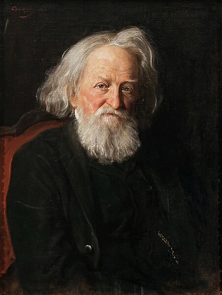 Portrait of the Historian Johann Nepomuk Sepp (1816-1909), 1902. Creator: Defregger, Franz, von (1835-1921)