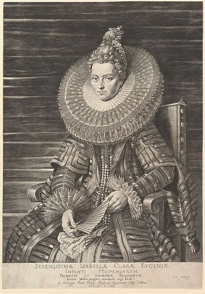 Portrait of Isabella Clara Eugenia, Governess of Southern Netherlands, 1615