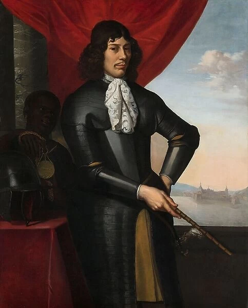 Portrait of Jan Valckenburgh and an Enslaved Servant, c.1660. Creator: Daniel Vertangen