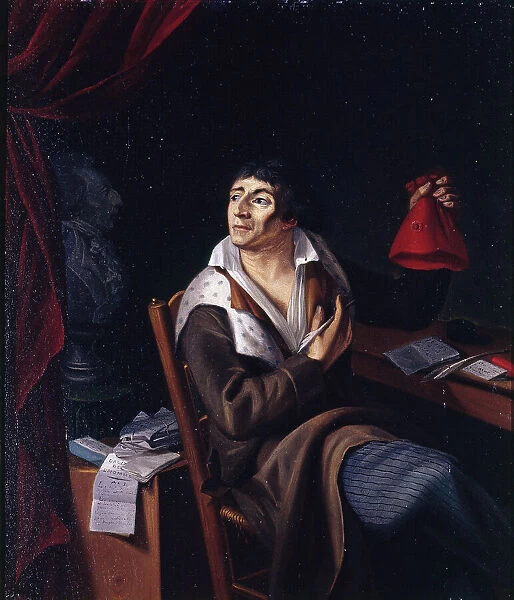 Portrait of Jean-Paul Marat (1743-1793), publicist and politician, c1793. Creator: Unknown