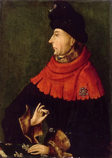 Portrait of John the Fearless, Duke of Burgundy (1371-1419), ca 1404